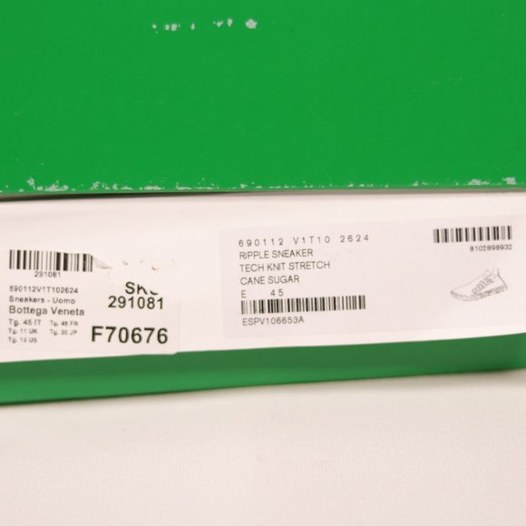 Brand New Bottega Veneta Ripple Sneakers size 12/45 - Picture 3 of 5